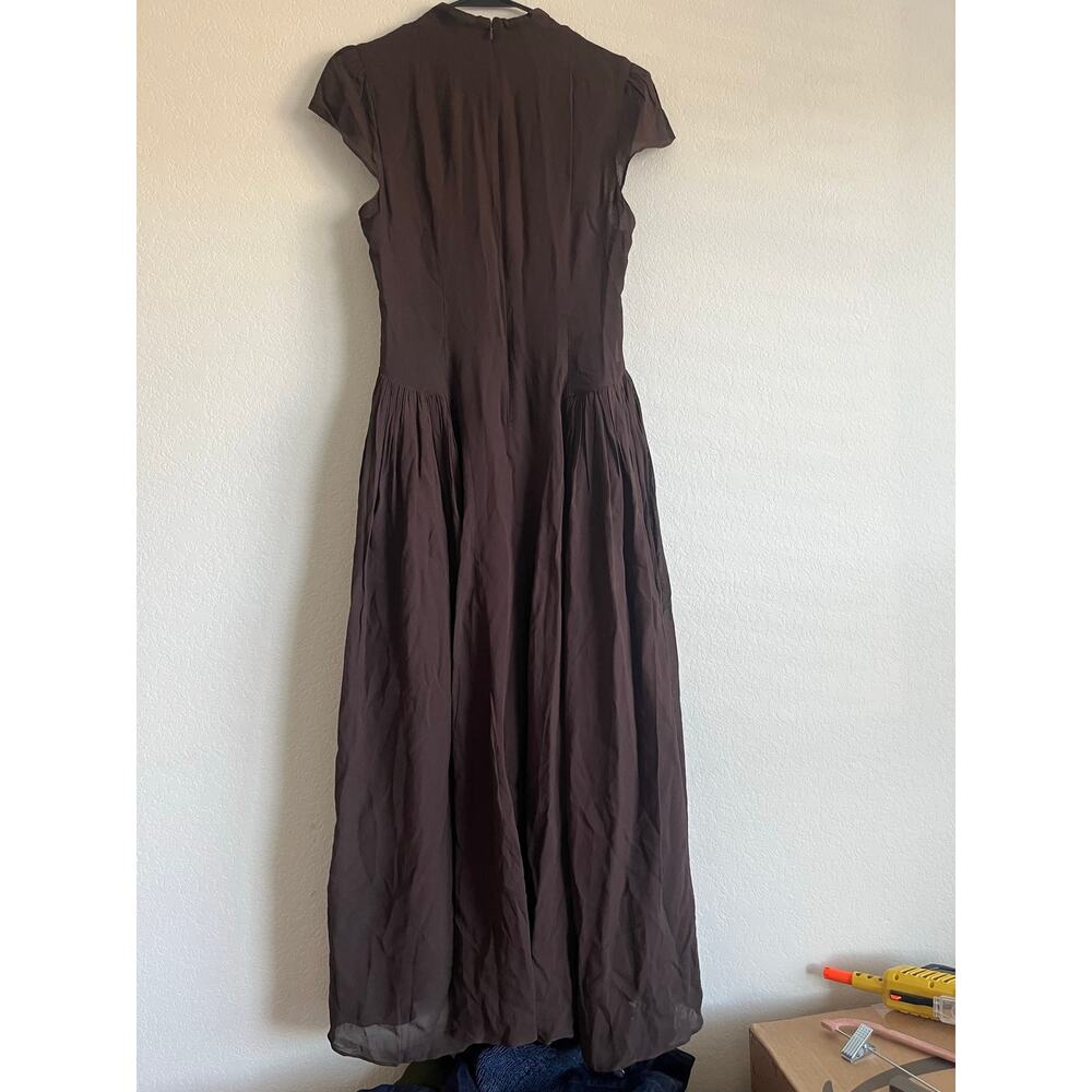 SZ 12 Reformation Maven Georgette Midi Dress - Picture 5 of 7